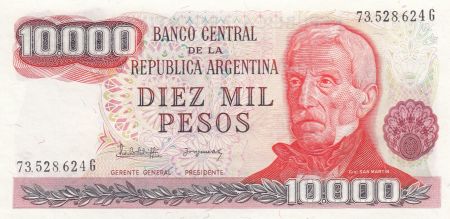Argentine 10000 Pesos ND1983 - J. San Martin - Place de Mai