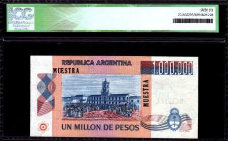 Argentine 1000000 Pesos J. San Martin - Déclar. indépendance - 1981 - ICG UNC66