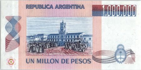 Argentine 1000000 Pesos J. San Martin - Déclar. indépendance - 1981