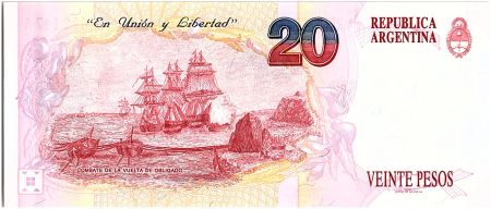 Argentine 20 Pesos, Juan Manuel de Rosas - 1992