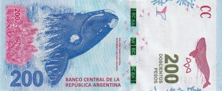 Argentine 200 Pesos - Baleine - 2020 - Série E - P.NEW