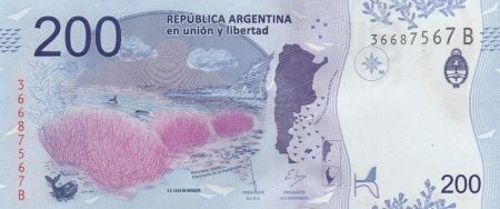 Argentine 200 Pesos Baleine - Série B 2017