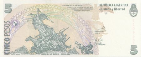 Argentine 5 Pesos J. San Martin - Mendoza - Série I 2013