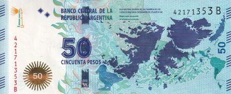Argentine 50 Pesos - Iles Maldives - Cavalier - ND (2015) - Série B - P.362