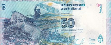 Argentine 50 Pesos - Iles Maldives - Cavalier - ND (2015) - Série B - P.362