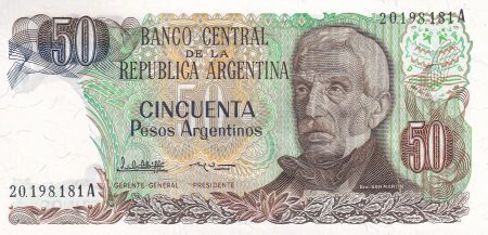 Argentine 50 Pesos - J. San Martin - Jujuy - ND (1983) - Série A - P.314