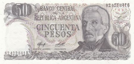 Argentine 50 Pesos ND1978 - J. San Martin - Jujuy
