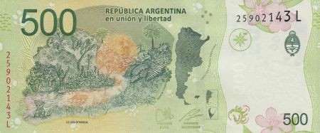 Argentine 500 Pesos Jaguar - 2020 - Suffixe L - Neuf - P.365