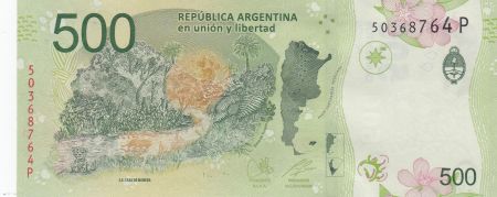 Argentine 500 Pesos Jaguar - 2020 - Suffixe P