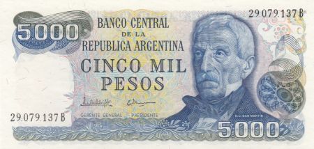 Argentine 5000 Pesos ND1983 - J. San Martin - Mar del Plata