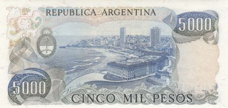Argentine 5000 Pesos ND1983 - J. San Martin - Mar del Plata