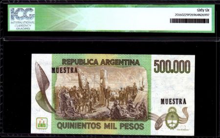 Argentine 500000 Pesos J. San Martin - Fondation de Buenos Aires - 1980 - ICG UNC66