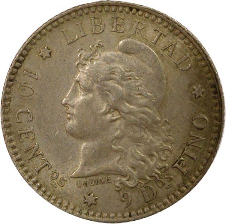Argentine Argentine - 10 Centavos Argent - 1883