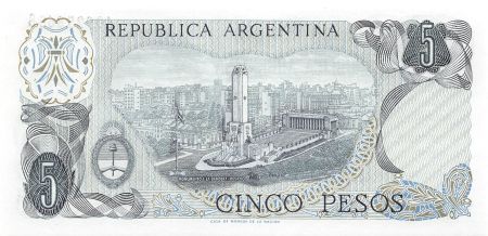 Argentine ARGENTINE  GENERAL BELGRANO - 5 PESOS 1974 / 1976 - P.NEUF
