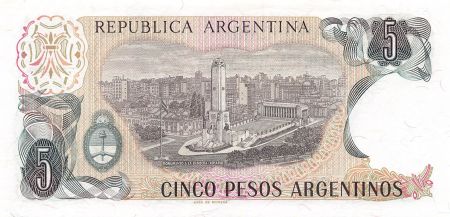 Argentine ARGENTINE  GENERAL SAN MARTIN - 5 PESOS 1983 / 1984 - P.NEUF