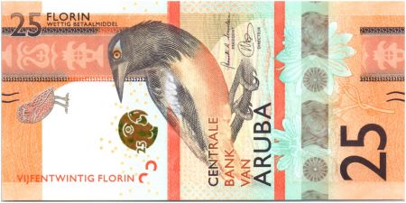 Aruba 25 Florin Oiseau - 2019 - Neuf - Strip effet 3D