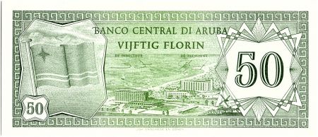 Aruba 50 Florin, Drapeau - Hotels - 1986