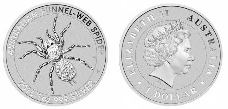 Australie 1 Dollar Elisabeth II - Araignée Once Argent 2015