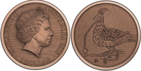Australie 1 Dollar Elisabeth II - Goal Bird 2016