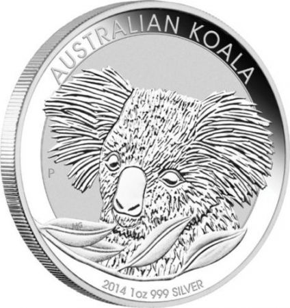 Australie 1 Dollar Elisabeth II - Koala Once Argent 2014