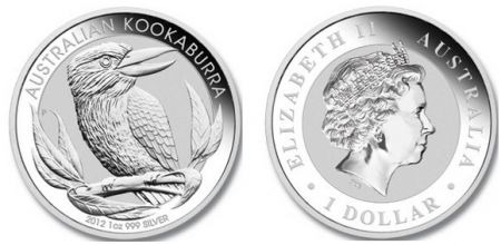 Australie 1 Dollar Elisabeth II - Kookaburra Once Argent 2012