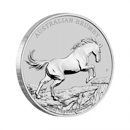 Australie 1 Once Argent - Brumby (Cheval) Australie 2021