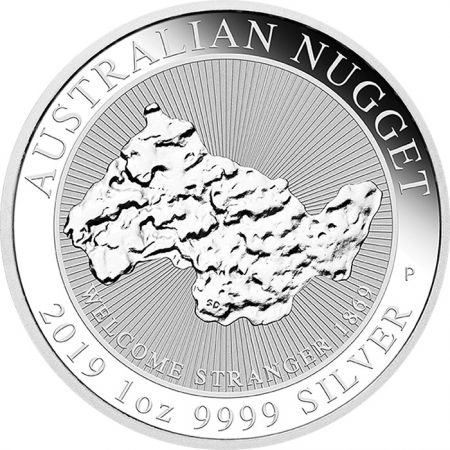 Australie 1 Once Argent 150 ans Nugget Welcome Stranger\  Australie 2019\ 