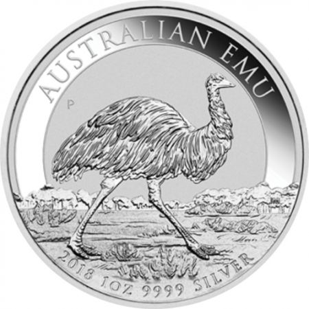 Australie 1 Once argent AUSTRALIE 2018 - Emeu