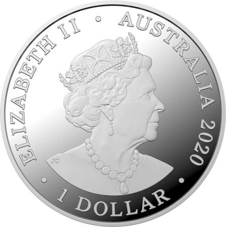 Australie 1 Once argent AUSTRALIE 2020 - Dauphin à long Bec