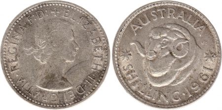 Australie 1 Shilling 1961 - Elizabeth II - Argent