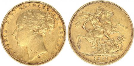 Australie 1 Sovereign Victoria - St George et dragon 1877 M Melbourne