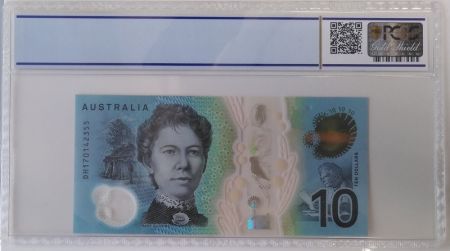 Australie 10 Dollars B. Paterson - M. Gilmore - 2017 Polymer PCGS 69OPQ First Print