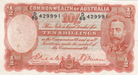 Australie 10 Shillings George V - 1936 - TB - P.21