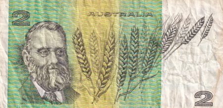 Australie 2 Dollars  - MacArthur, mouton, épis de blé - ND (1979) - P.43e