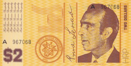 Australie 2 Dollars - Province de Hutt River - Prince Léonard - 1970
