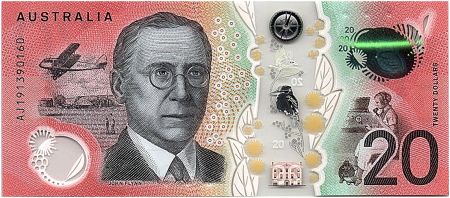 Australie 20 Dollars Mary Reibey - John Flynn - 2019 - Neuf Polymer