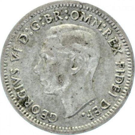 Australie 3 Pence Georges VI - 1952