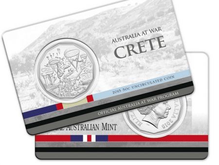 Australie 50 Cents Australie en Guerre - Crète - 2015