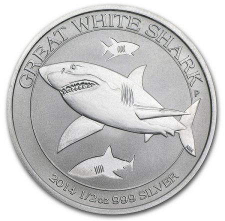Australie 50 Cents Elisabeth II - Requin Tigre 1/2 Once Argent 2016