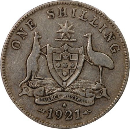 Australie AUSTRALIE, GEORGE V - SHILLING ARGENT 1921 * SYDNEY