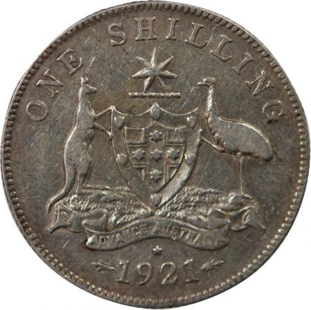 Australie AUSTRALIE  GEORGE V - SHILLING ARGENT 1921 SYDNEY