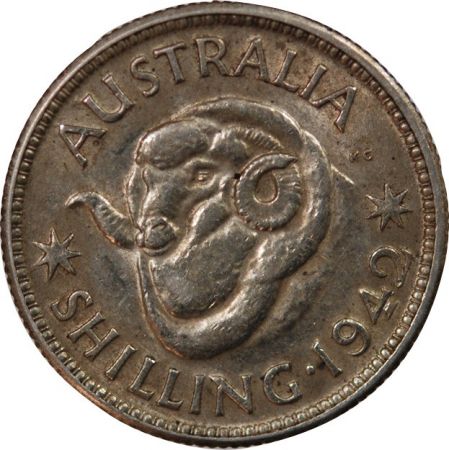 Australie AUSTRALIE, GEORGE VI - SHILLING ARGENT 1942