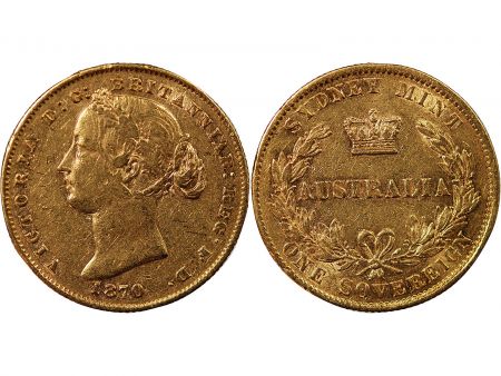Australie AUSTRALIE, VICTORIA - SOUVERAIN OR 1870 SYDNEY
