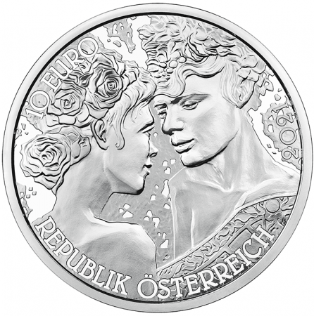 Autriche  10 Euro - Le Langage des Fleurs - La Rose - Argent - 2021