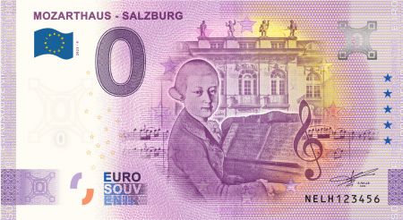 Autriche 0 EURO SOUVENIR - Mozarthaus, Salzburg 2023