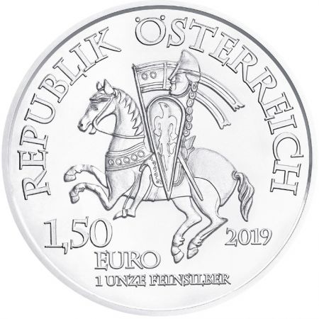 Autriche 1 5 Euros (1 Oz) Argent AUTRICHE 2019 - Léopold V d\'Autriche