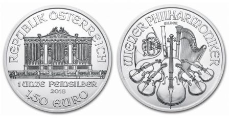 Autriche 1,50 Euro Once Argent Orchestre Philharmonique - 2018