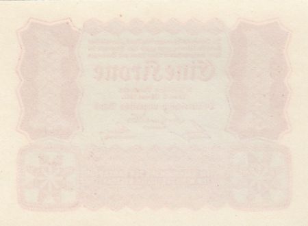 Autriche 1 Krone Rouge uniface - 1922 - NEUF