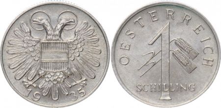 Autriche 1 Schilling Aigle à deux têtes - 1935