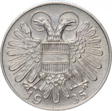 Autriche 1 Schilling Aigle à deux têtes - 1935